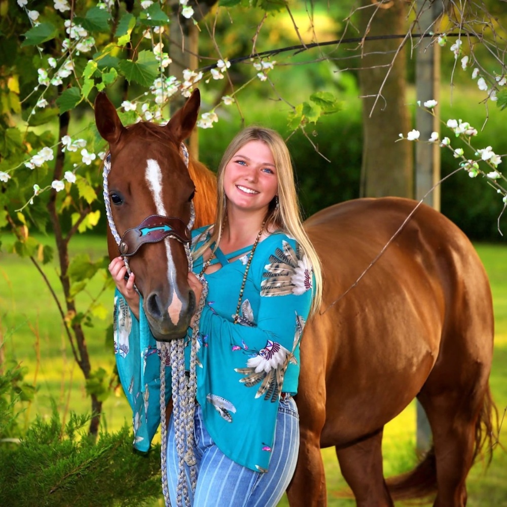 Western longsleeve headdress top